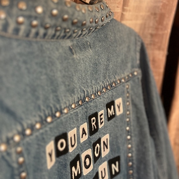 Samantha Sipos “You Are My Sun” Denim Jacket, NEW - Picture 7 of 16